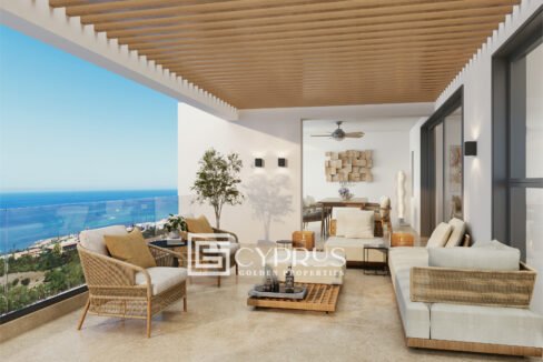 Penthouse roof veranda
